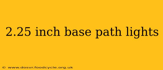2.25 inch base path lights