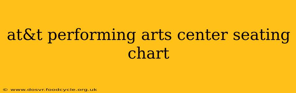 at&t performing arts center seating chart