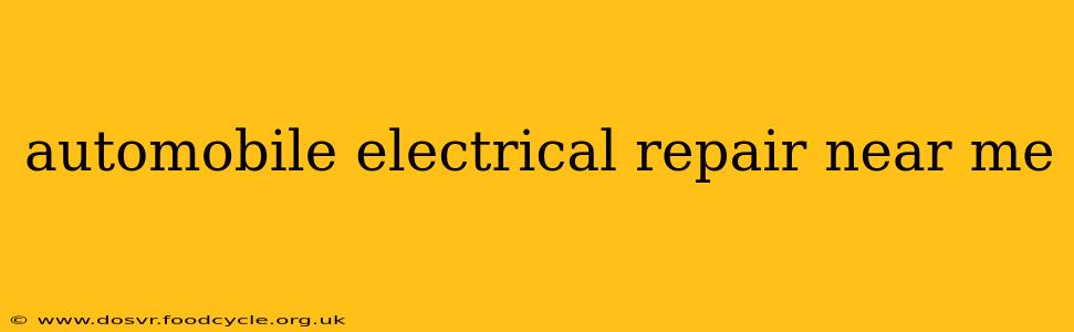 automobile electrical repair near me