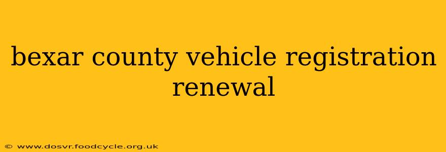 bexar county vehicle registration renewal