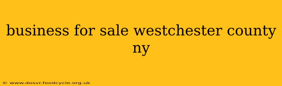 business for sale westchester county ny