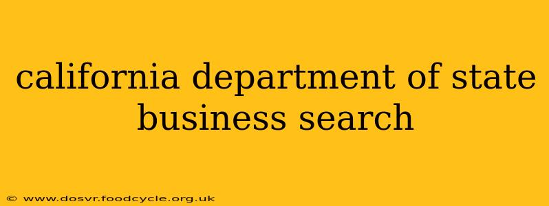 california department of state business search