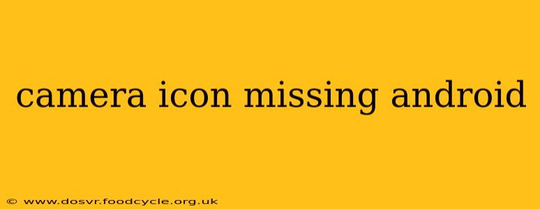 camera icon missing android