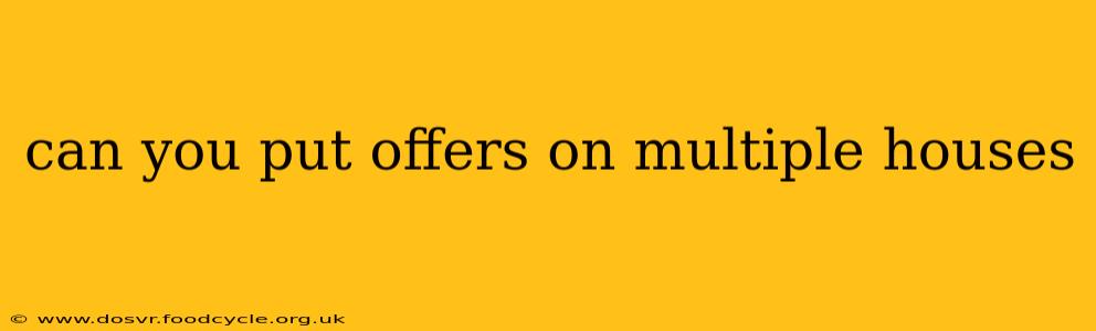 can you put offers on multiple houses