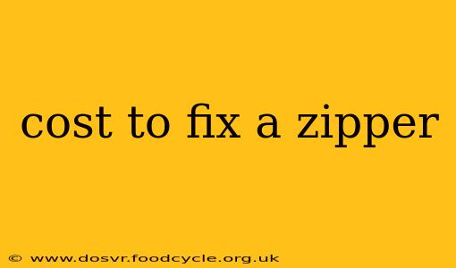 cost to fix a zipper