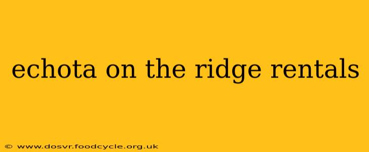 echota on the ridge rentals