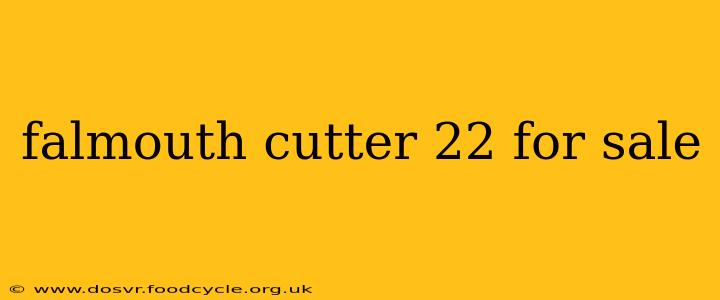 falmouth cutter 22 for sale