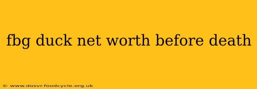 fbg duck net worth before death