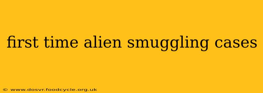 first time alien smuggling cases