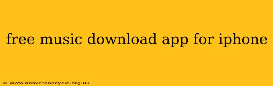 free music download app for iphone