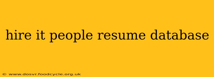 hire it people resume database