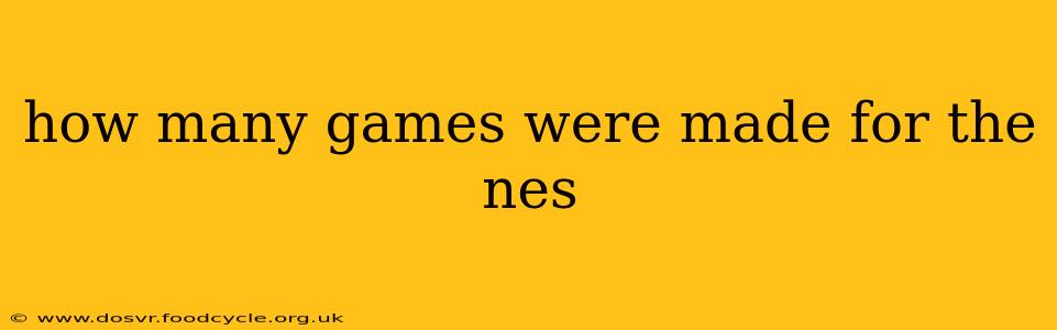 how many games were made for the nes