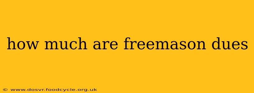 how much are freemason dues
