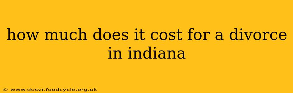 how much does it cost for a divorce in indiana