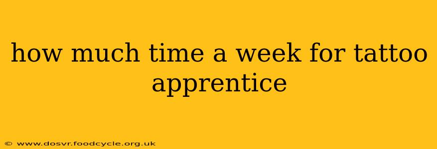 how much time a week for tattoo apprentice