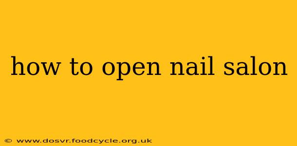 how to open nail salon