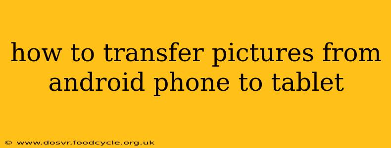 how to transfer pictures from android phone to tablet
