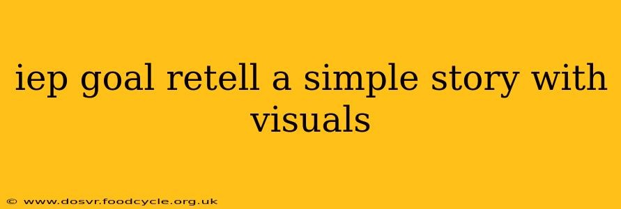 iep goal retell a simple story with visuals