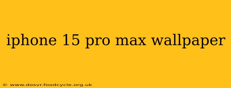 iphone 15 pro max wallpaper