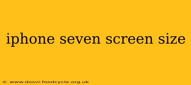 iphone seven screen size