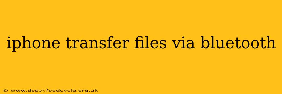 iphone transfer files via bluetooth