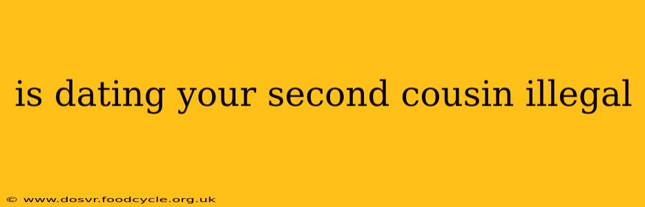 is dating your second cousin illegal