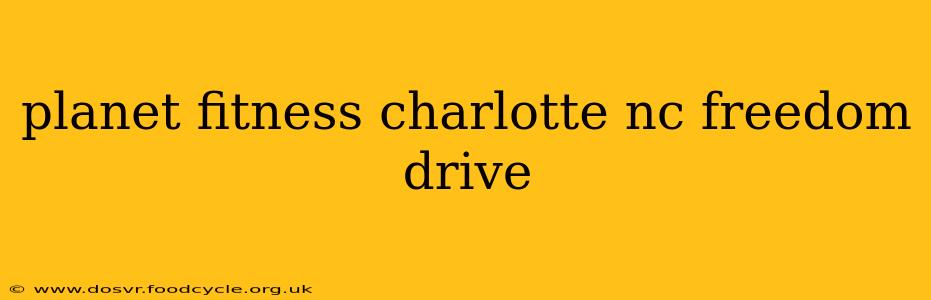 planet fitness charlotte nc freedom drive