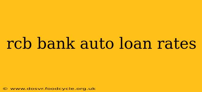 rcb bank auto loan rates