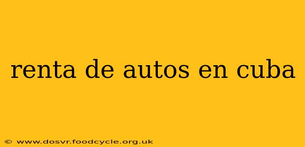 renta de autos en cuba