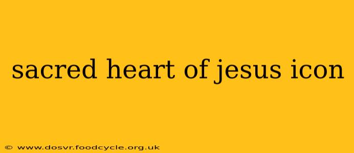 sacred heart of jesus icon