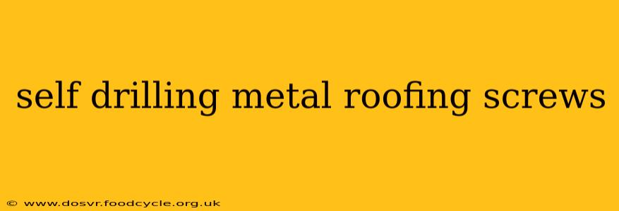 self drilling metal roofing screws