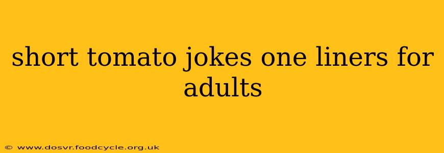 short tomato jokes one liners for adults