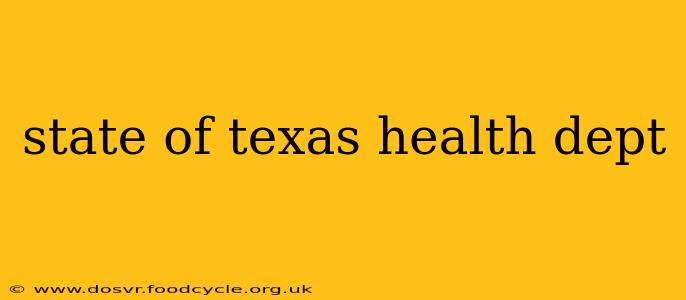 state of texas health dept