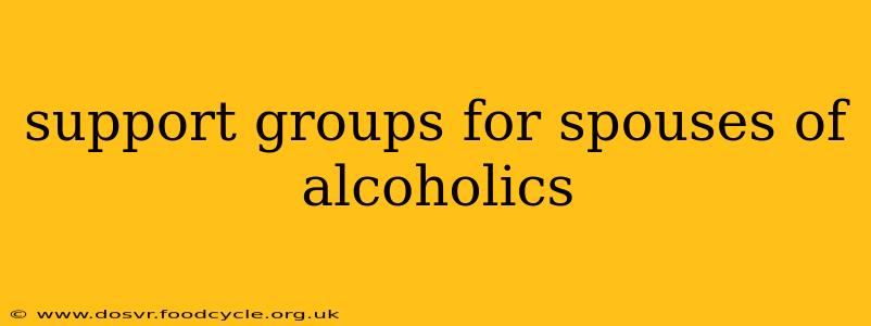 support groups for spouses of alcoholics