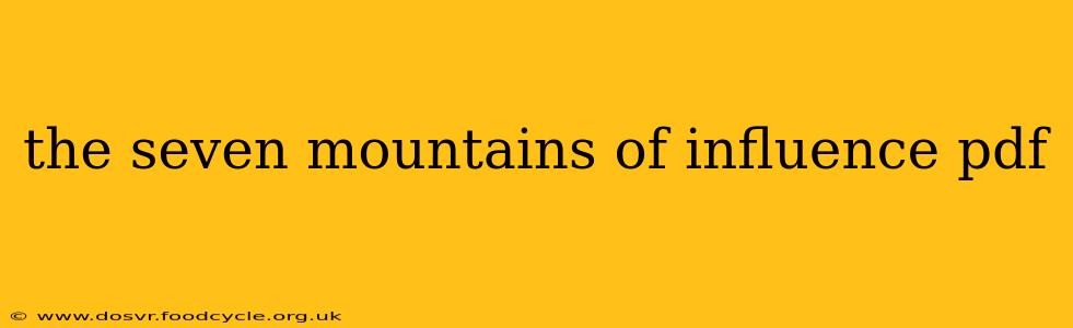 the seven mountains of influence pdf