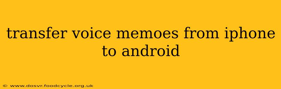 transfer voice memoes from iphone to android