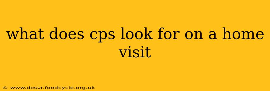 what does cps look for on a home visit