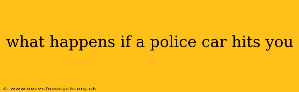 what happens if a police car hits you