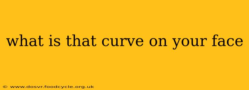what is that curve on your face