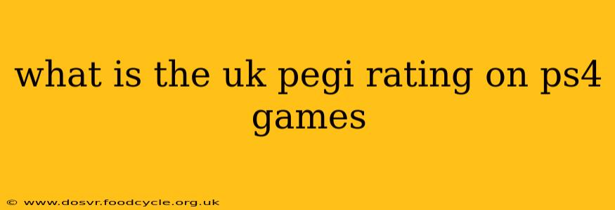 what is the uk pegi rating on ps4 games