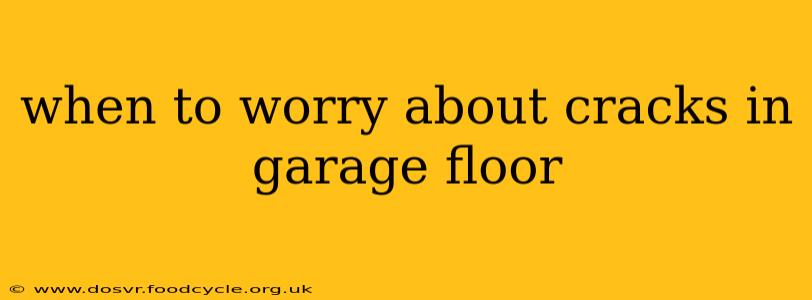 when to worry about cracks in garage floor