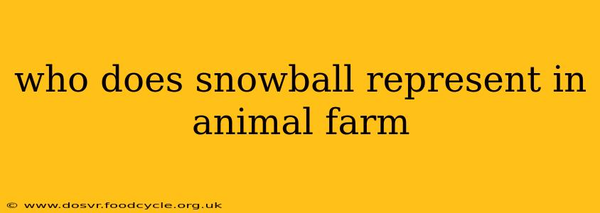 who does snowball represent in animal farm