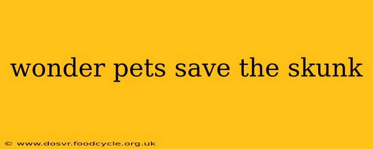 wonder pets save the skunk