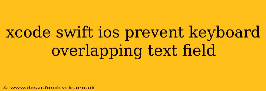 xcode swift ios prevent keyboard overlapping text field