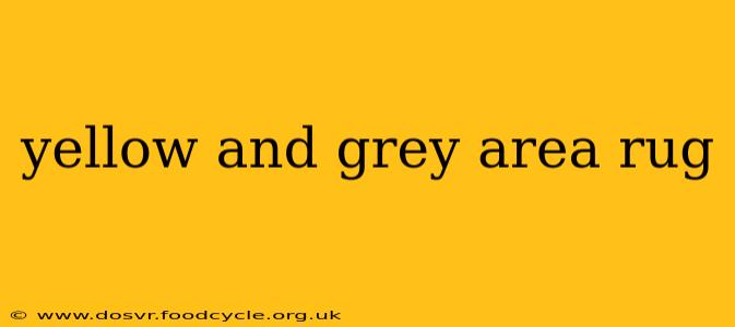yellow and grey area rug
