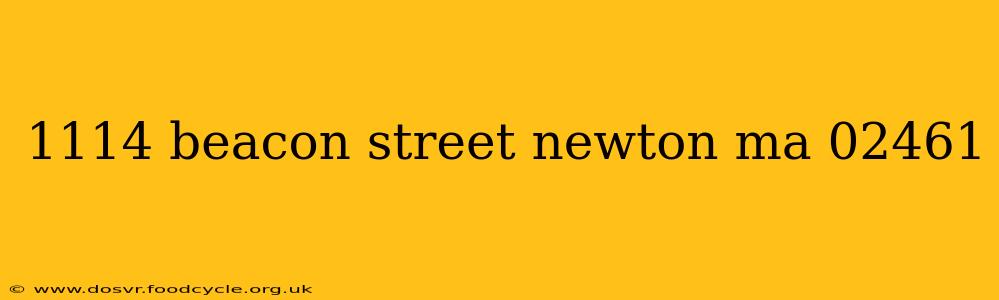 1114 beacon street newton ma 02461