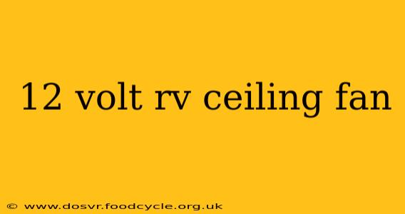 12 volt rv ceiling fan