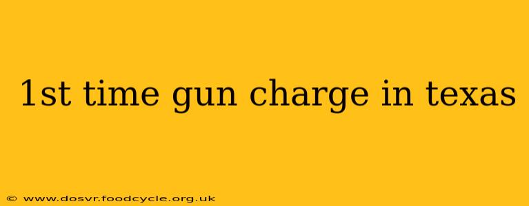 1st time gun charge in texas