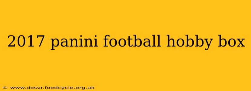 2017 panini football hobby box