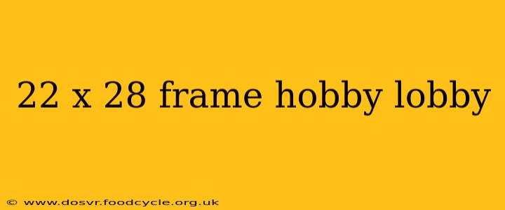 22 x 28 frame hobby lobby